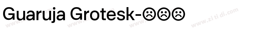Guaruja Grotesk字体转换